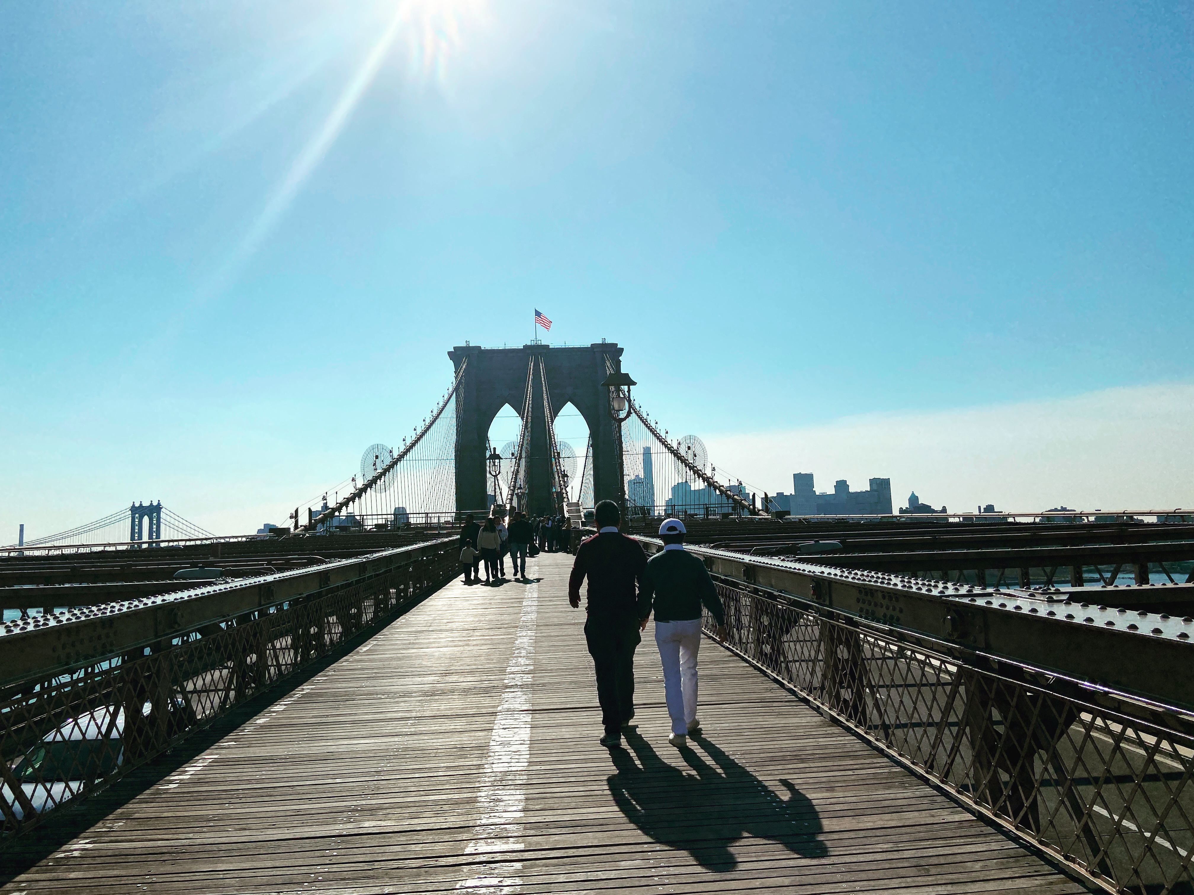Brooklyn Bridge NYC couple